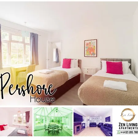 Beautiful 6 Bedroom House For 17 Guests Next To Edgbaston Stadium 아파트